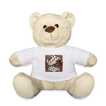 Colorful Kite Inspired by Chinese Art - Teddy Bear - white - Front