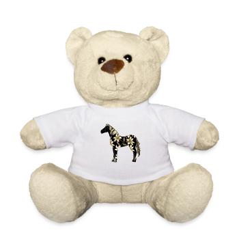 Cheval - Nounours - blanc - Devant