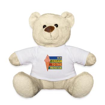 La crème glacée à la rescousse - Nounours - blanc - Devant