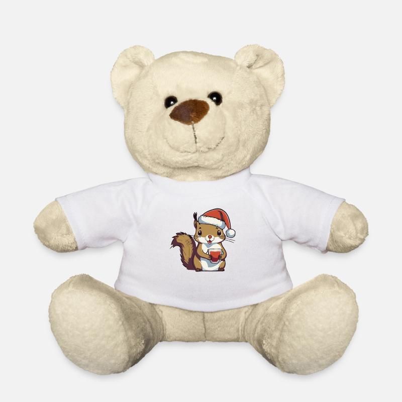 Glow Squirrel 1 - Teddy Bear - white