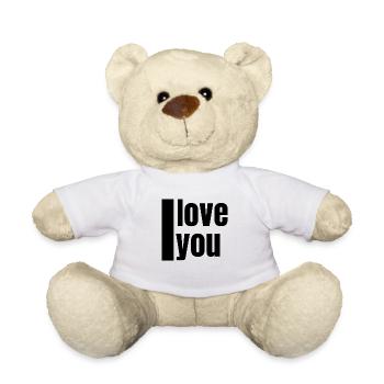 I love you - Teddy Bear - white - Front