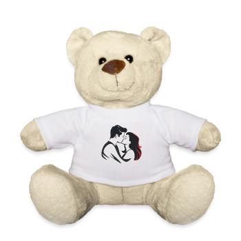 Paire de passionnés - Nounours - blanc - Devant