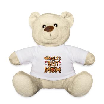 Beste Mama für immer - zum Muttertag Geschenk - Teddy - Weiß - Vorne