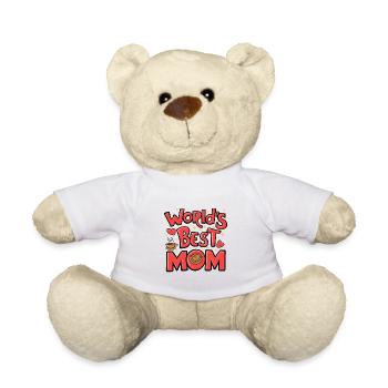 Beste Mama für immer - zum Muttertag Geschenk - Teddy - Weiß - Vorne