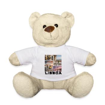 Lisbon Lisboa Holiday Tram - Teddy Bear - white - Front