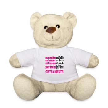 Ma SOEURETTE est belle - Nounours - blanc - Devant