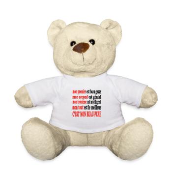Mein Schwiegervater ist gutaussehend - Teddy - Weiß - Vorne