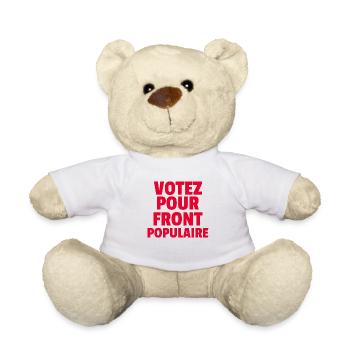 Front populaire - élections législatives 2024 - Nounours - blanc - Devant