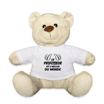 MEILLEUR PROFESSEUR - Nounours - blanc - Devant