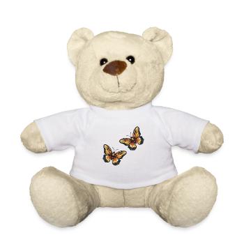 Butterflies - Teddy Bear - white - Front
