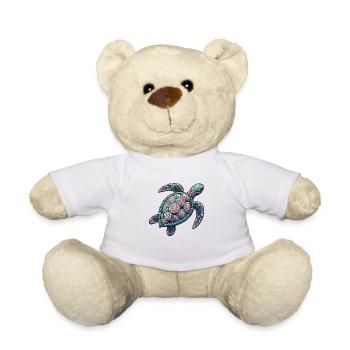 Tortue de mer décorative - Nounours - blanc - Devant