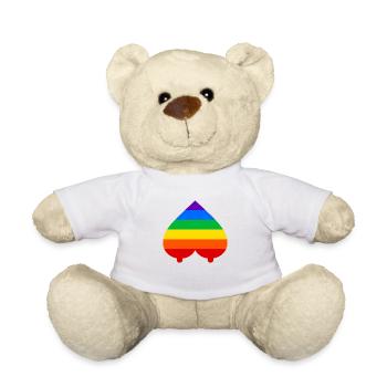 rainbow - Teddy Bear - white - Front