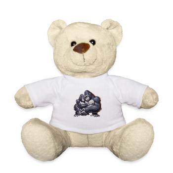 Couple de gorilles 6 - Nounours - blanc - Devant