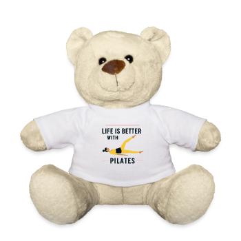 Life is better with Pilates - Teddy - Weiß - Vorne