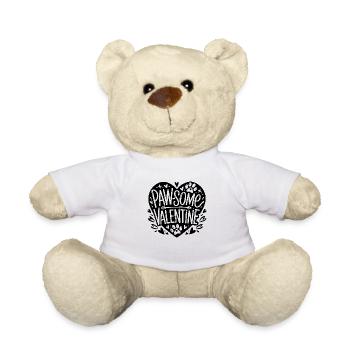 Pfoten-some Valentinstag - Teddy - Weiß - Vorne