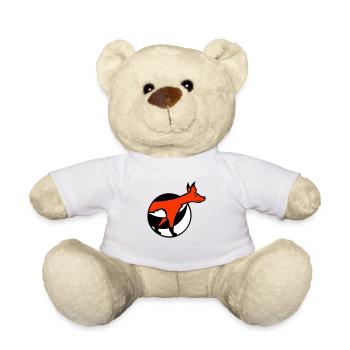 Fox Hole Front Part Front Burrow Go Out - Teddy Bear - white - Front