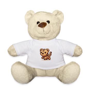 Tigre en bois - Nounours - blanc - Devant