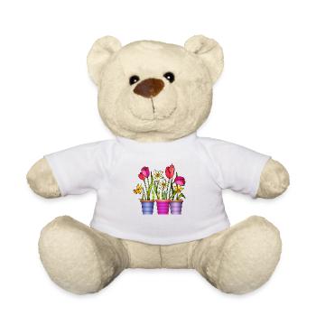Blumen - Teddy - Weiß - Vorne