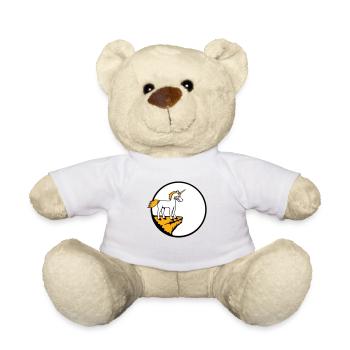 Licorne Falaise Lune Mal En colère Mauvaise humeur - Nounours - blanc - Devant