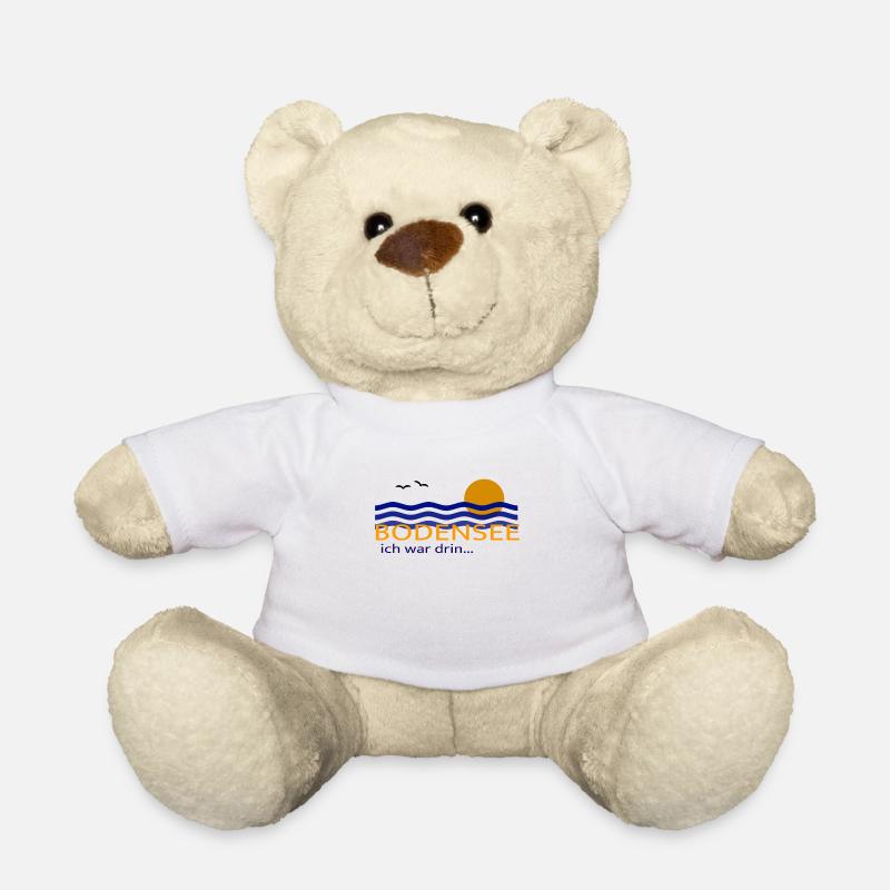 Bodensee ich war drin Souvenir Idee - Teddy - Weiß