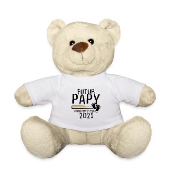 Futur Papy 2025 - Nounours - blanc - Devant