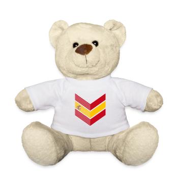 Spanien Flagge Vintage Spanische Fahne Used Look - Teddy - Weiß - Vorne