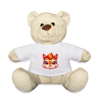 Niedliche Eichhörnchen Nüsse Tierliebhaber Design - Teddy - Weiß - Vorne
