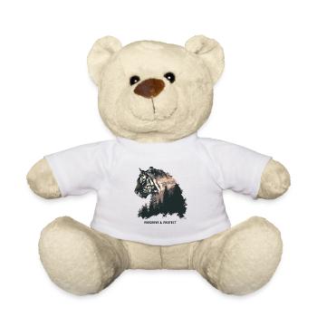 Préserver et protéger Tigre Chat sauvage Jungle Predator - Nounours - blanc - Devant