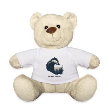 Préserver et protéger le blaireau Forêt Nature Nature sauvage Animal - Nounours - blanc - Devant