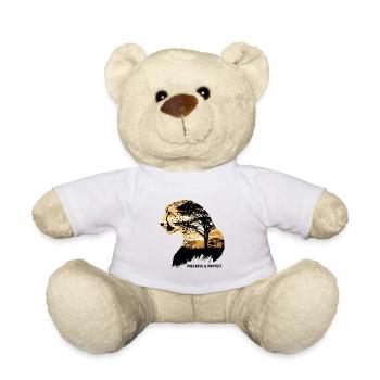 Preserve & Protect Cheetah Wildcat Africa Wilderness - Teddy Bear - white - Front