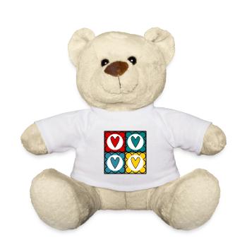 HEILIGER VALENTINSTAG. ICH LIEBE DICH. ICH LIEBE DICH. LIEBE. LIEBE - Teddy - Weiß - Vorne