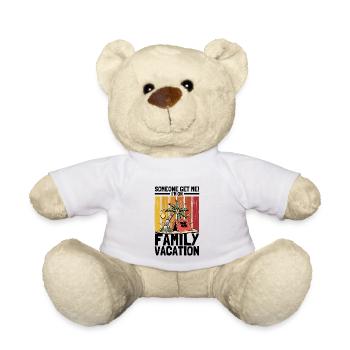 Road Trip Holiday Family Holiday Family Gift - Teddy Bear - white - Front