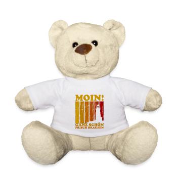 Norddeutsch Norden Nordsee Zitate Heimat Geschenk - Teddy - Weiß - Vorne