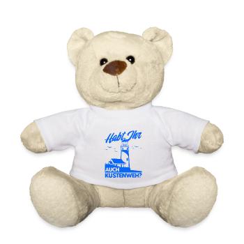 Norddeutsch Norden Nordsee Zitate Heimat Geschenk - Teddy - Weiß - Vorne