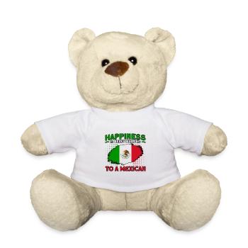 Mexikanische Flagge Mexikanische Wurzeln Geschenk - Teddy - Weiß - Vorne