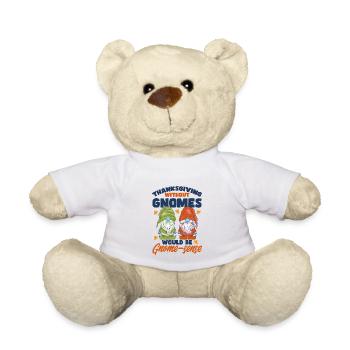 Thanksgiving Funny Gnomes Costume Autumn - Teddy Bear - white - Front