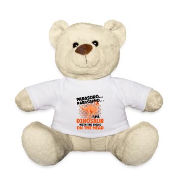 Parasaurolophus Dinosaurier Liebhaber Geschenk - Teddy - Weiß - Vorne