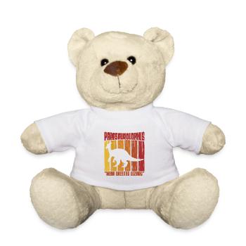 Parasaurolophus Dinosaurier Liebhaber Geschenk - Teddy - Weiß - Vorne