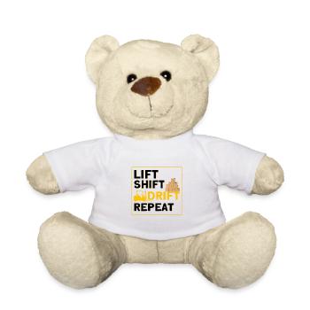 Gabelstaplerfahrer Heben, Schieben, Driften, Wiede - Teddy - Weiß - Vorne