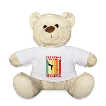 Spearfisher Life begins on the surface - Teddy Bear - white - Front