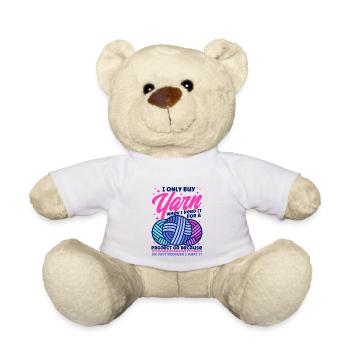 Tricot Tissu Tricot Cadeau tricot - Nounours - blanc - Devant