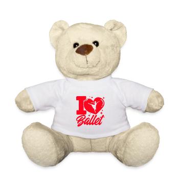 Ballet Dancer Ballet Dance Ballet Girls - Teddy Bear - white - Front