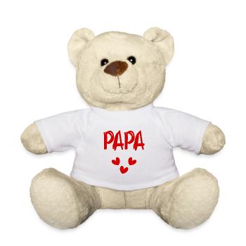 HAPPY DADDY'S DAY. DAD. FATHER'S DAY. HAPPY BIRTHDAY - Teddy Bear - white - Front
