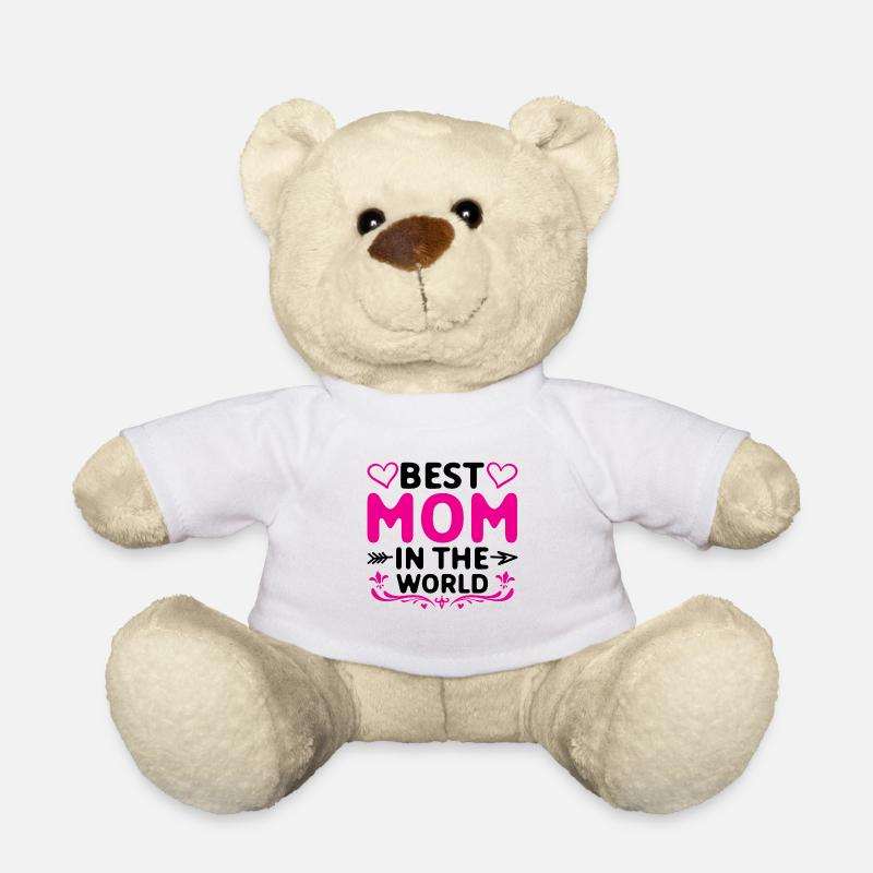 Mutter Geschenkidee für Muttertag Beste Mutter - Teddy - Weiß