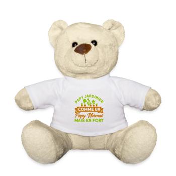 Schrebergarten Garten Hobbygärtner Geschenk - Teddy - Weiß - Vorne