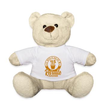 Gartenarbeit Gärtner Schrebergarten Geschenk - Teddy - Weiß - Vorne