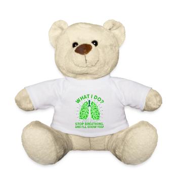 Pulmonologie Eingetragene Respirotäre Therapeutin - Teddy - Weiß - Vorne