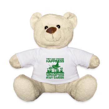 Chiens Hobby Jardinier Jardin Cadeau - Nounours - blanc - Devant