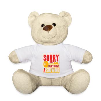 Immobilie Makler Immobilienmakler Geschenk - Teddy - Weiß - Vorne
