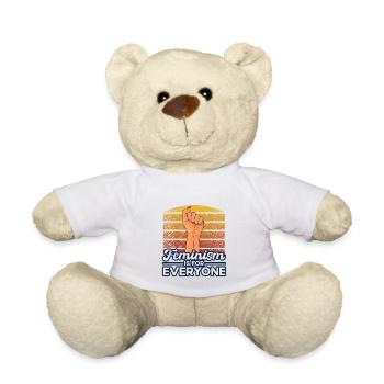 Women's Rights Feminist Empowerment - Teddy Bear - white - Front